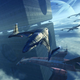 Illustration for article titled An Interdimensional Spaceport Off the Coast on Titan
